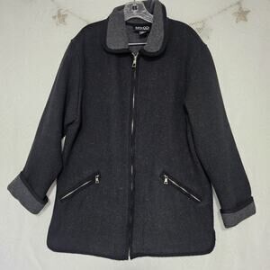 Ny & Co. Vintage Medium Classic Wool Blend Coat Casual Gothic Minimalist Cottage